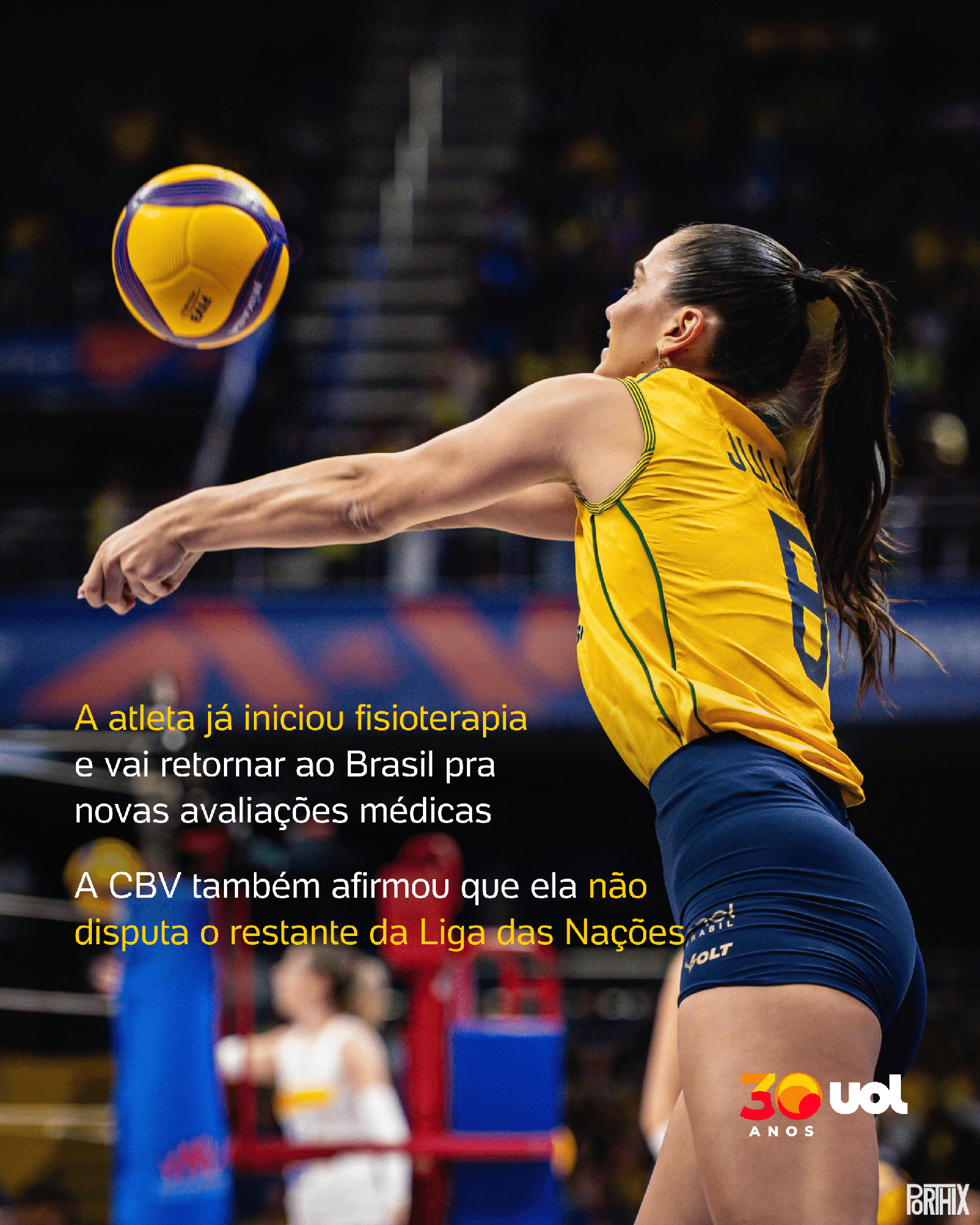 Pg 4 - Júlia Kudiess sofre lesão no joelho e desfalca Brasil na fase final da VNL - undefined