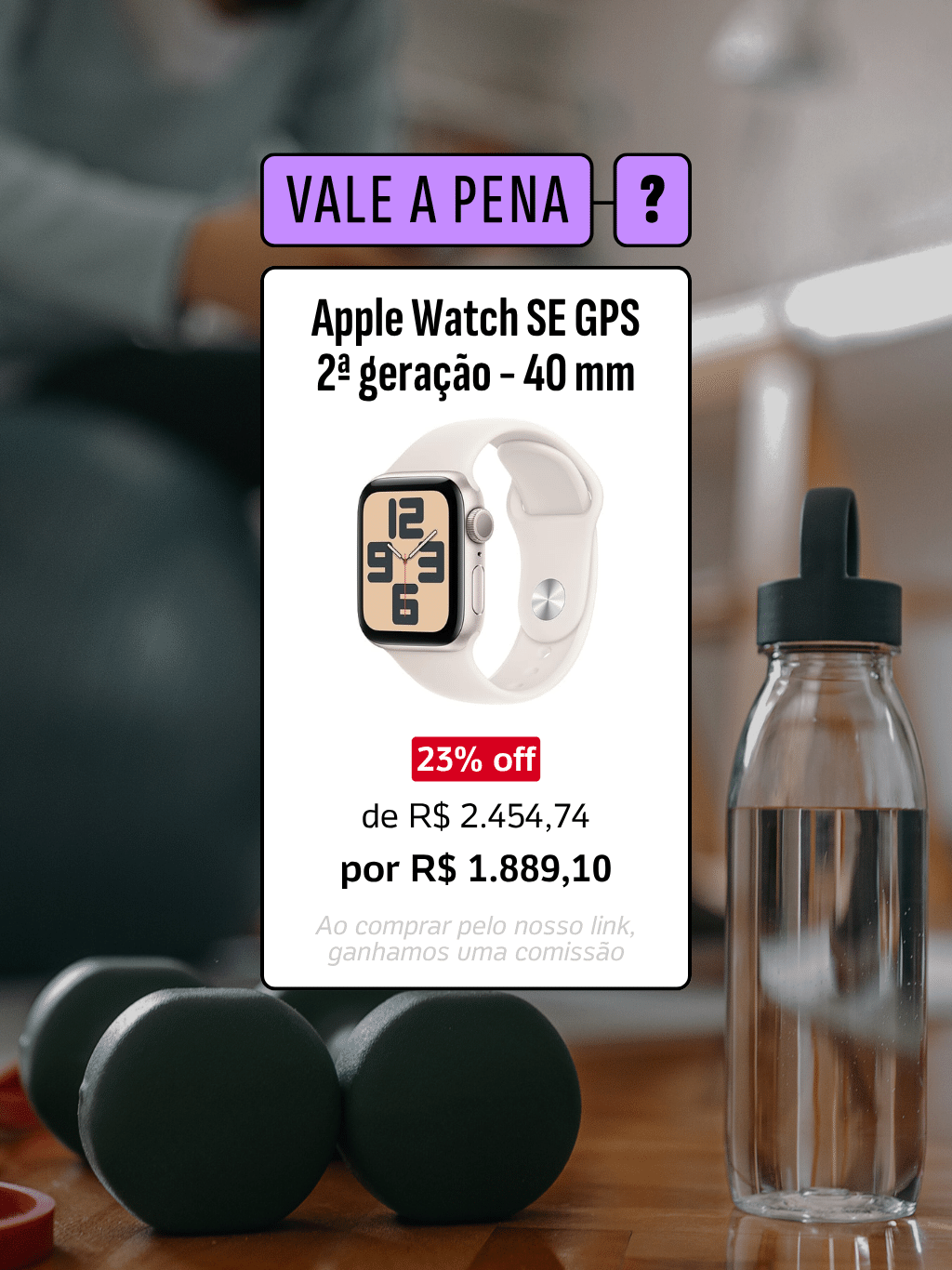 10.11.25 - Guia de Compras UOL - Apple Watch SE GPS 2ª geração está com 23% off