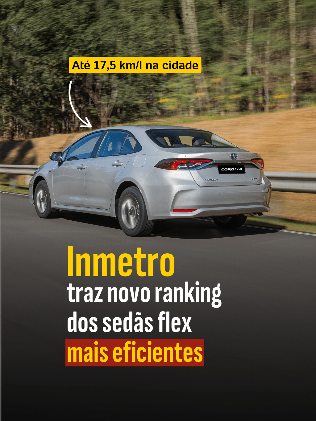 Inmetro traz novo ranking dos sedãs flex mais eficientes