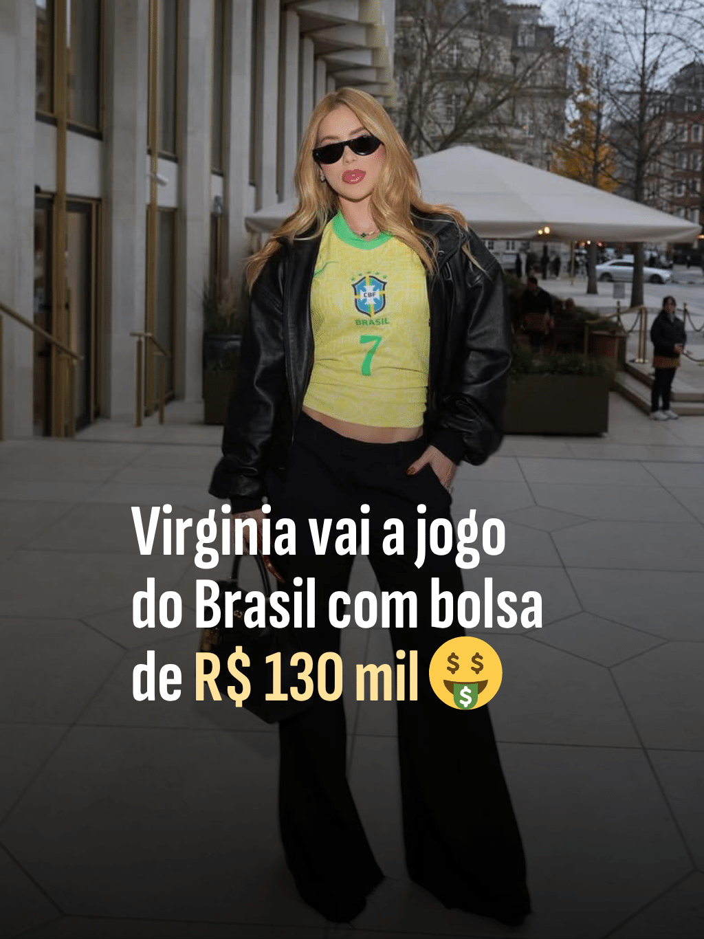 Virginia vai a jogo do Brasil com bolsa de R$ 130 mil