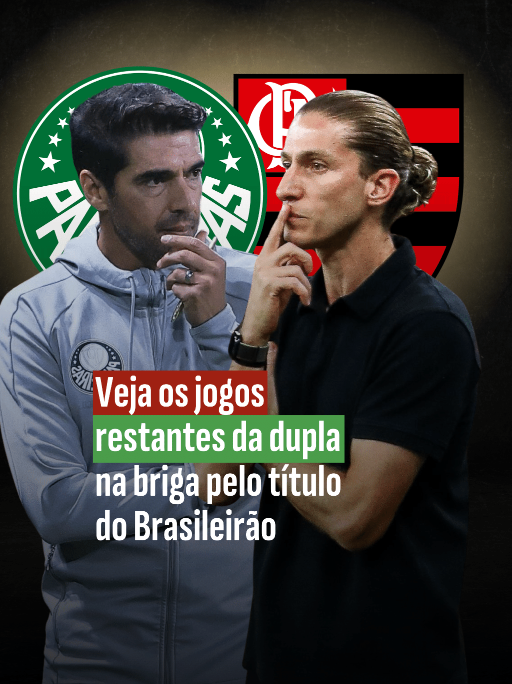 Flamengo depende apenas de si para ser campeão do Brasileirão e Palmeiras torce por tropeço do rival