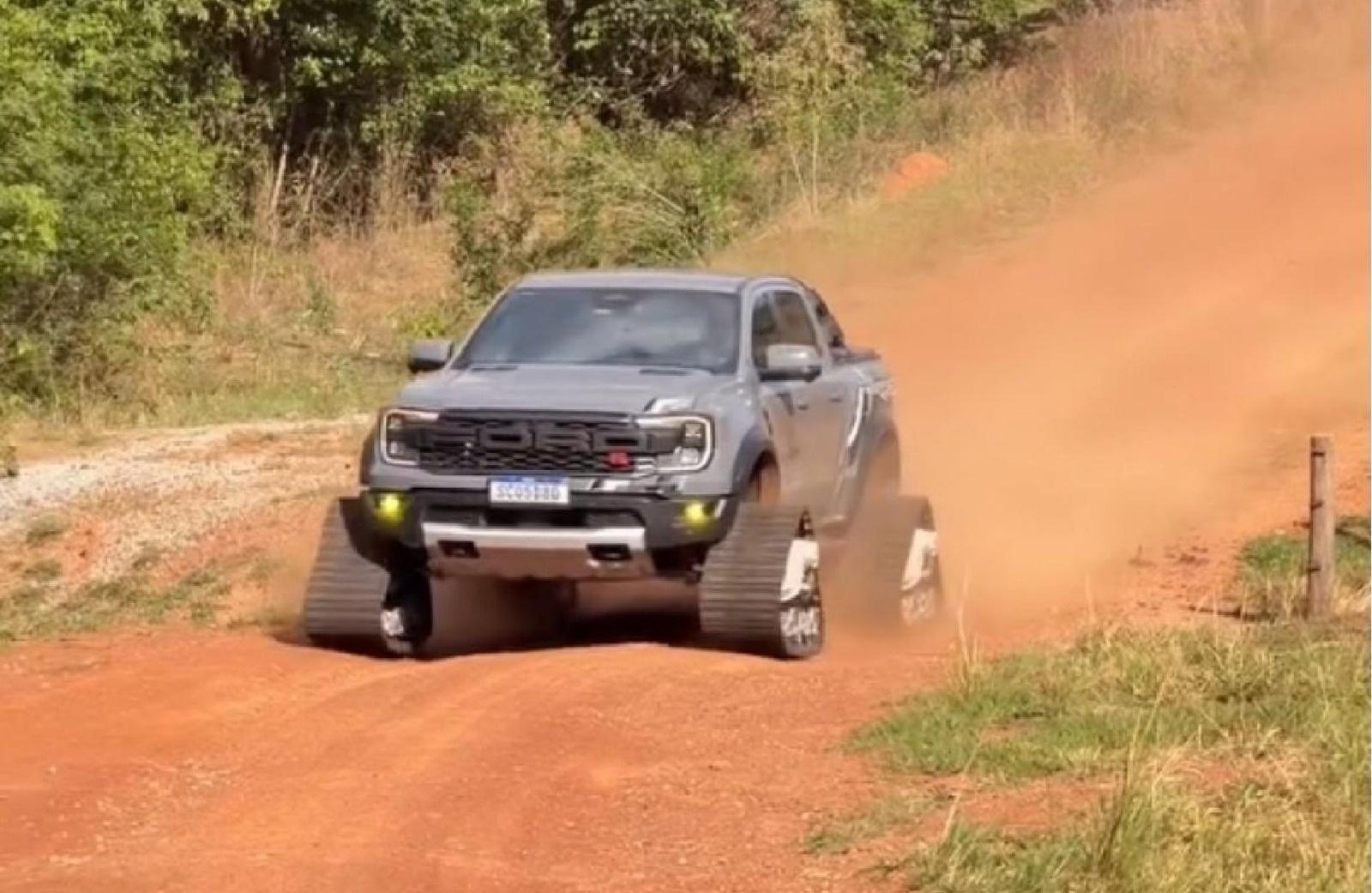 Adaptação transforma picape em "tanque de guerra" para usar na fazenda - undefined
