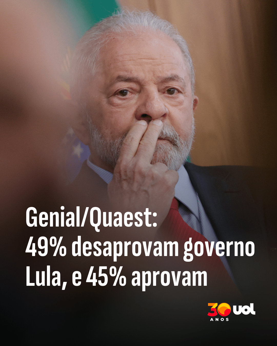 Genial/Quaest: 49% desaprovam governo Lula, e 45% aprovam - undefined