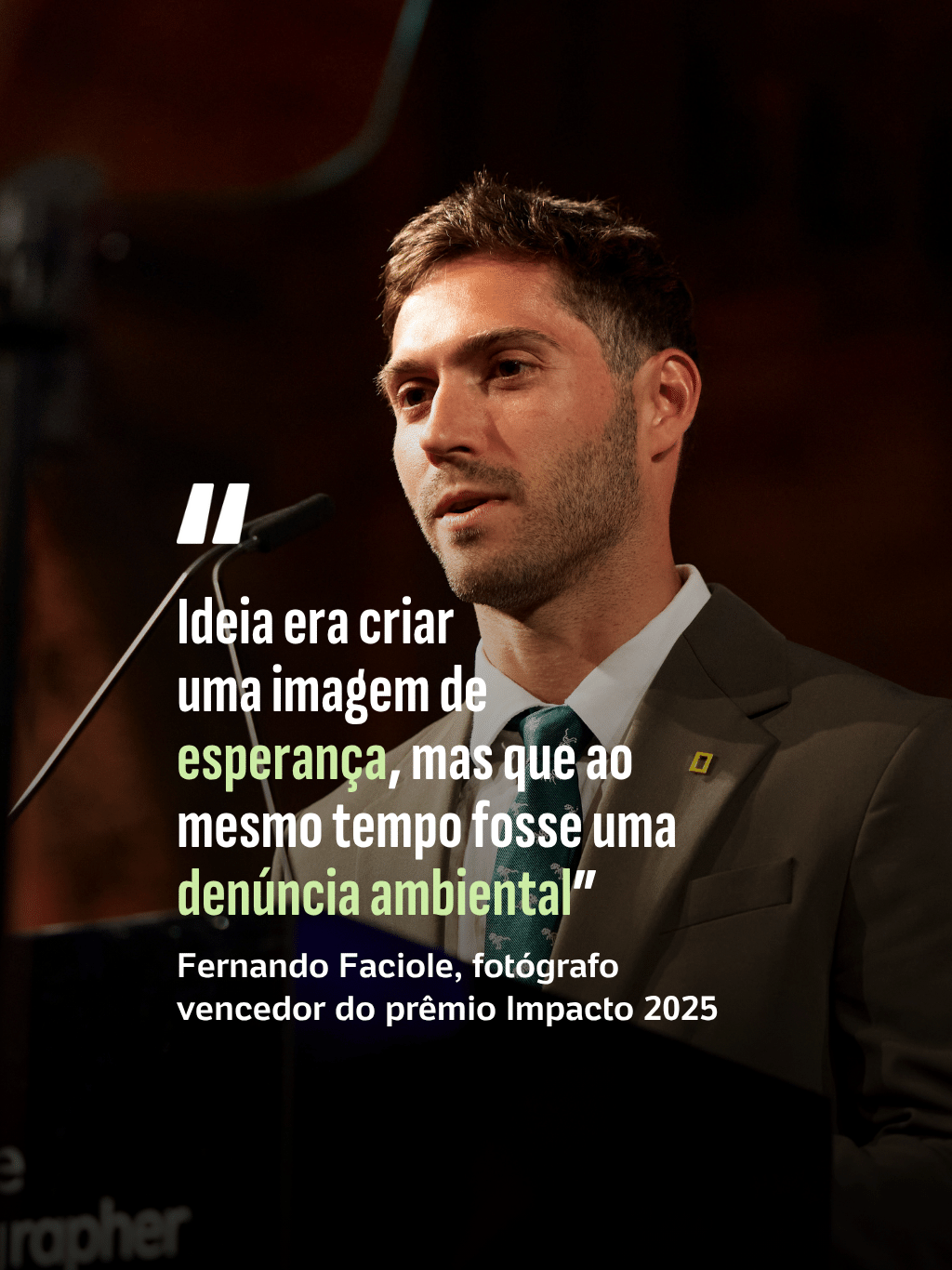 "Uma denúncia ambiental": fotógrafo brasileiro premiado em Londres conta sobre a foto vencedora