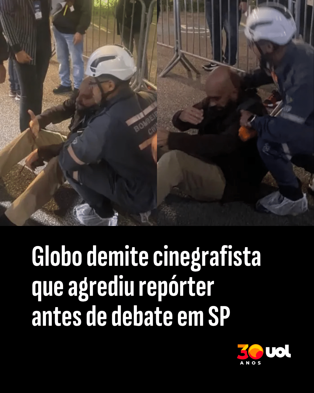 Globo demite cinegrafista que agrediu repórter antes de debate em SP - undefined