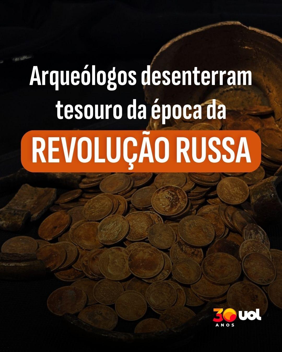 Arqueólogos desenterram tesouro da época da Revolução Russa