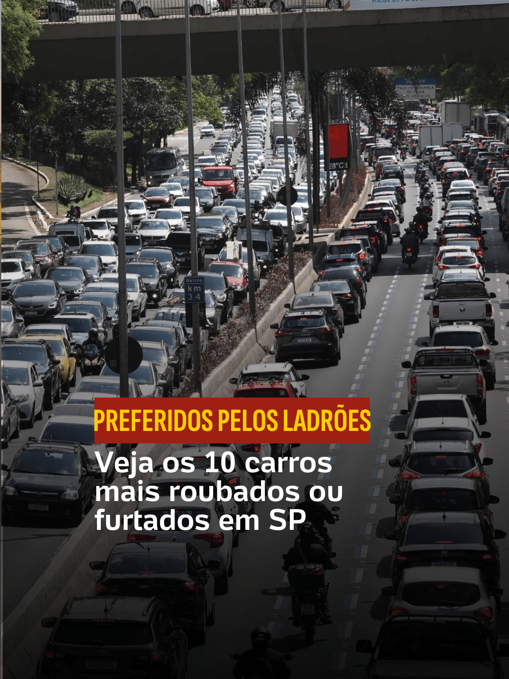 Veja os carros mais roubados ou furtados em SP