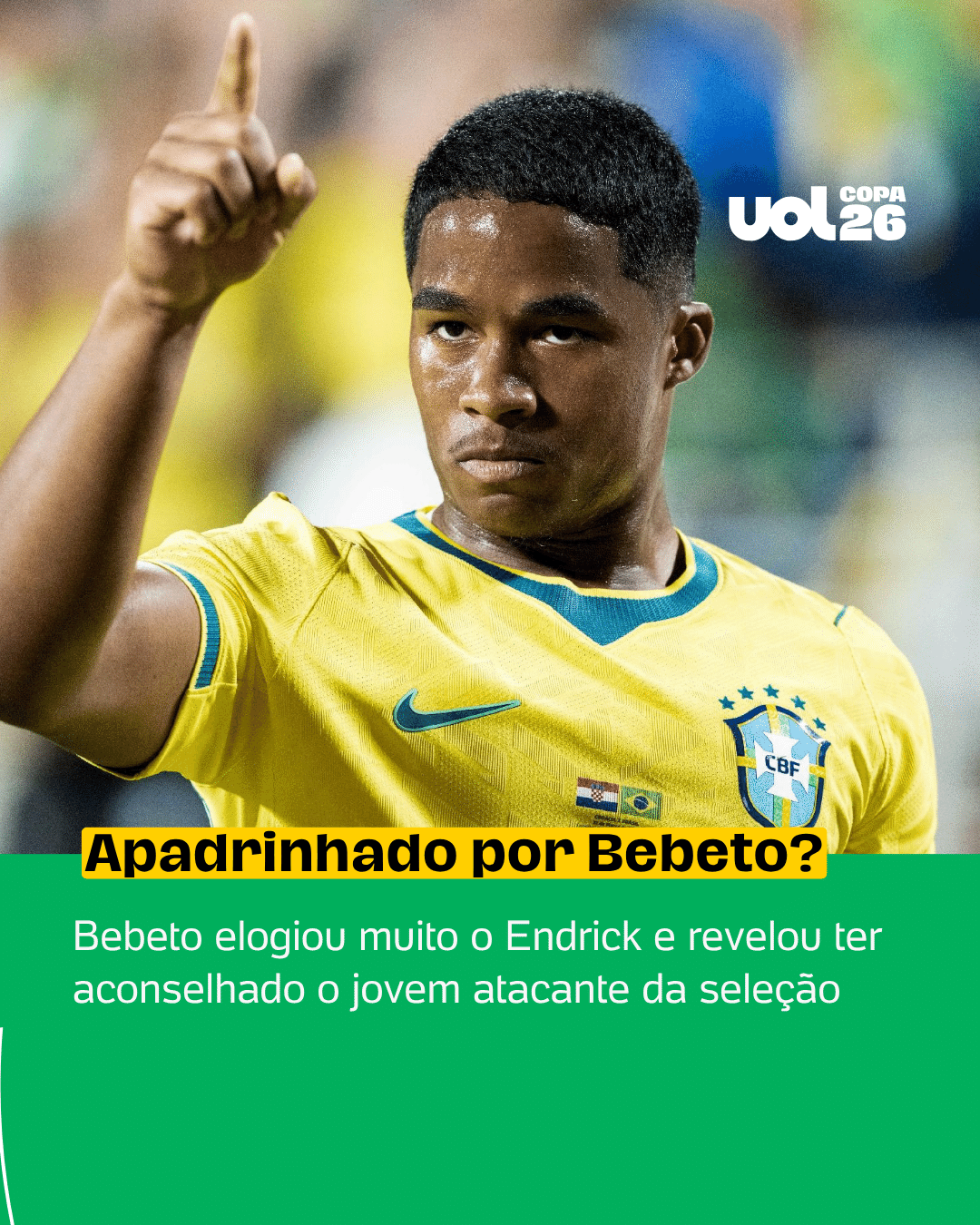 Bebeto torce para que Endrick repita sua icônica comemoração da Copa de 1994 - undefined