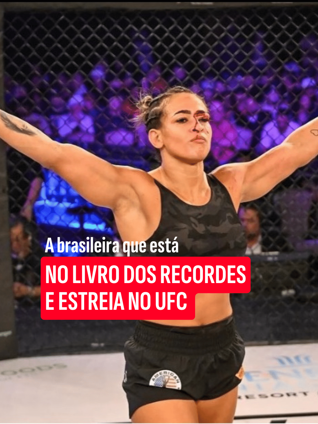 A brasileira que está no livro dos recordes e estreia no UFC