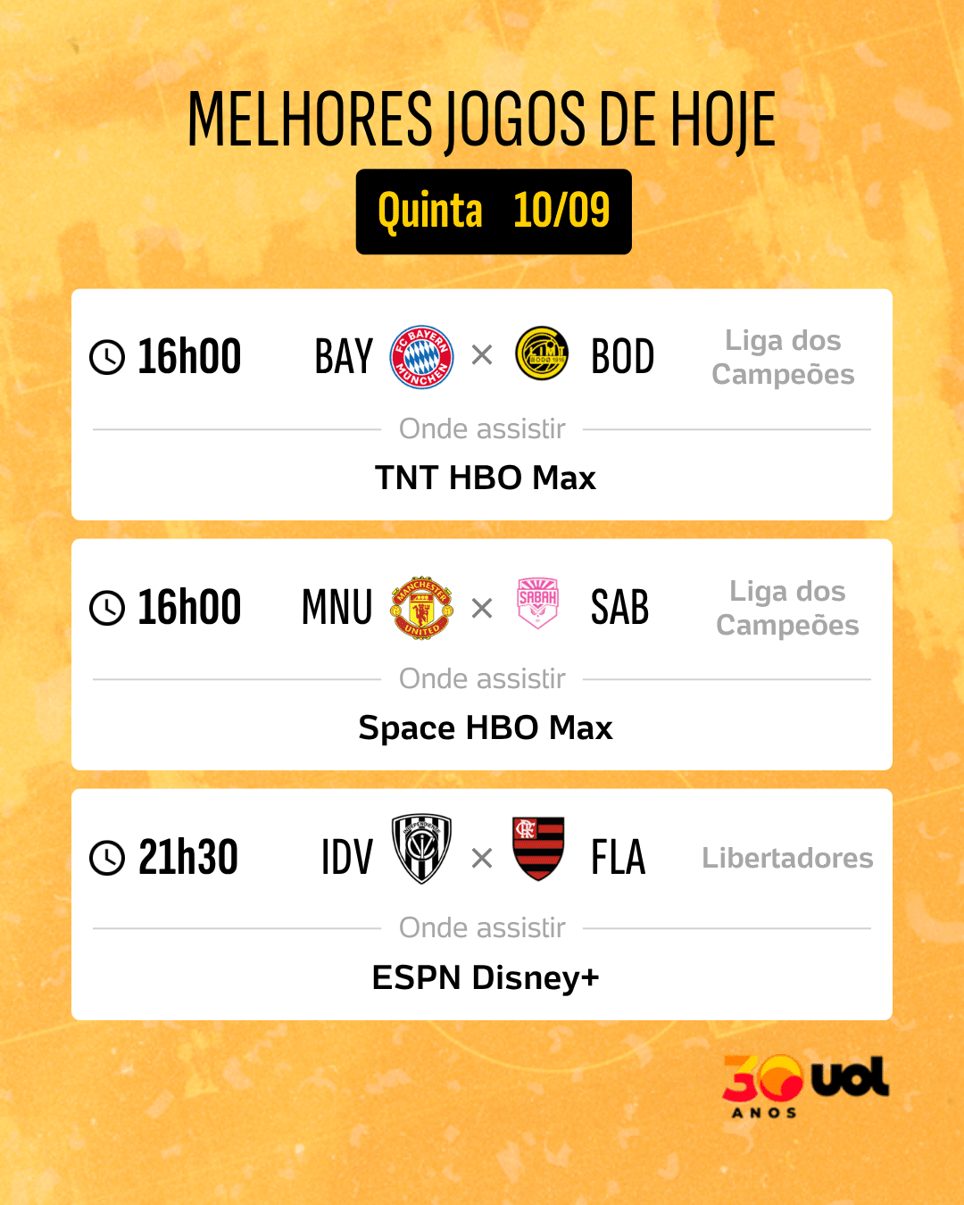 Jogos de Hoje 10-09 (1-1) - undefined