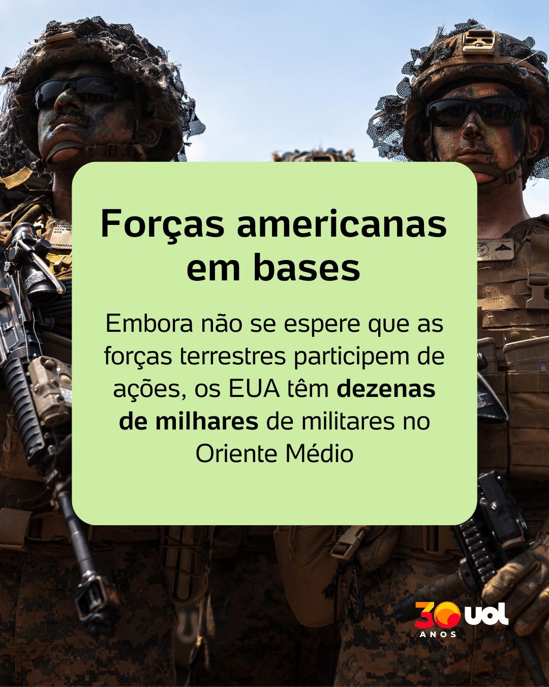 Qual é o poderio militar americano mobilizado no Oriente Médio? - undefined