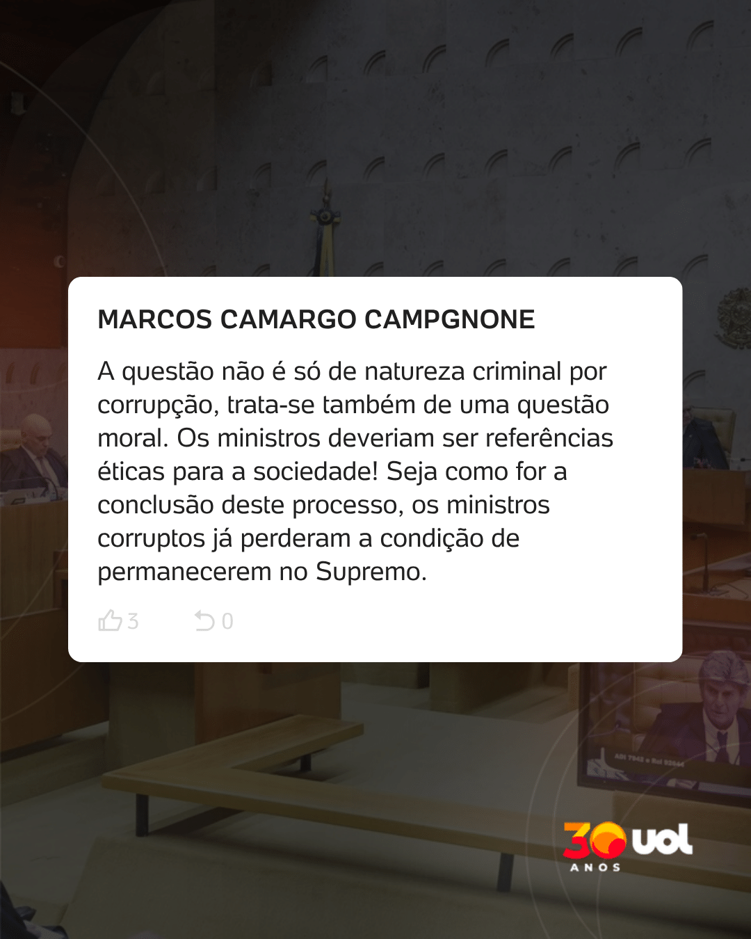'Bagunça': crise no STF repercute - card 9 - undefined