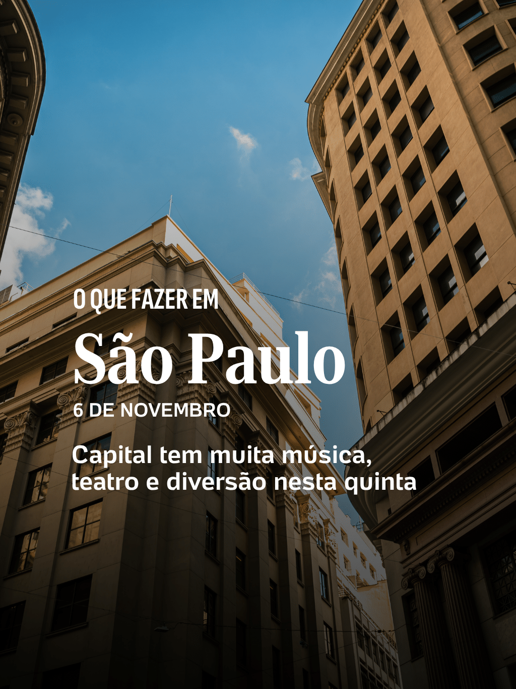 Capital tem muita música, teatro e diversão nesta quinta; veja o que fazer hoje