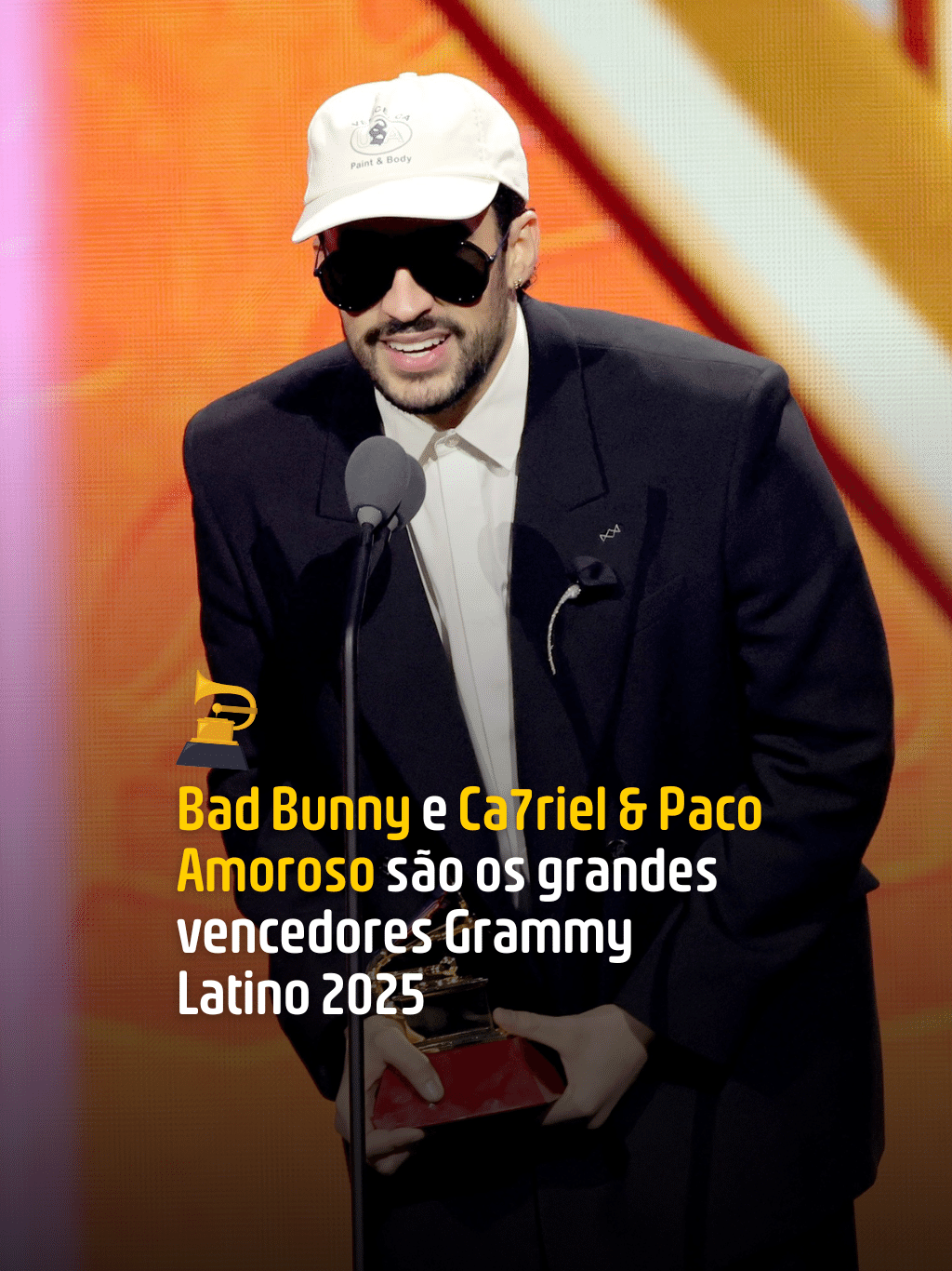 Bad Bunny e Ca7riel & Paco Amoroso são os grandes vencedores Grammy Latino 2025