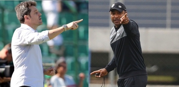 Argel e Roger são comparados a técnicos por conta do estilo de jogo de Inter e Grêmio - Cristiano Andujar/Getty Images & Lucas Uebel/Grêmio