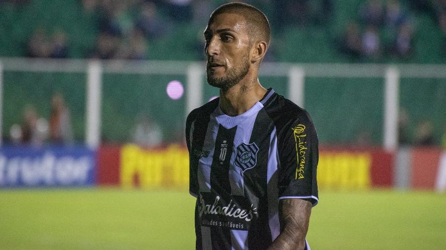 Atacante Rafael Marques no período em que defendeu o Figueirense - Matheus Dias/FFC