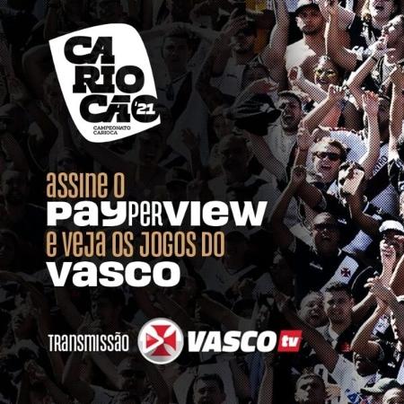 Vasco anuncia transmissão de jogos do Carioca na Vasco TV  - Reprodução / site oficial Vasco