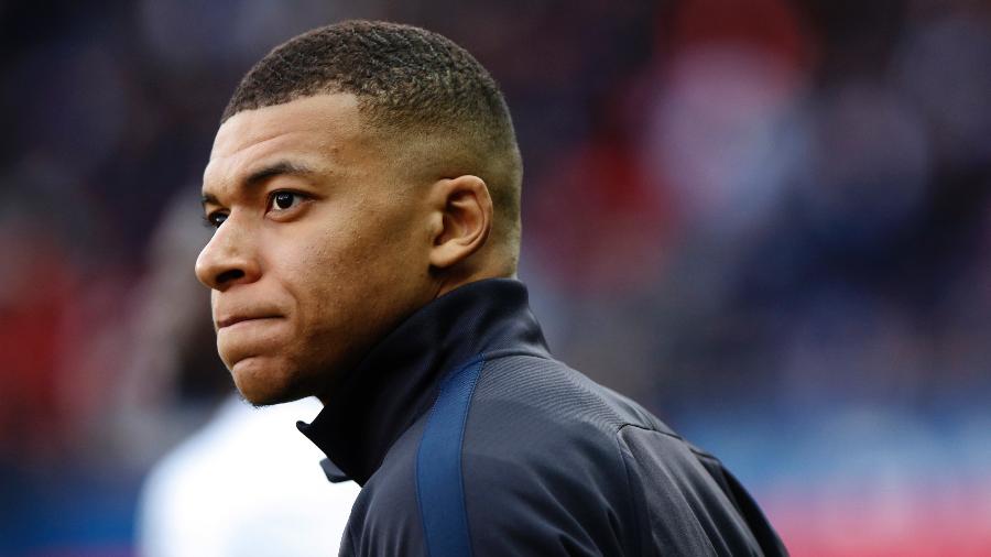 Mbappé, atacante do PSG, é alvo do Real Madrid - Mehdi Taamallah/NurPhoto via Getty Images