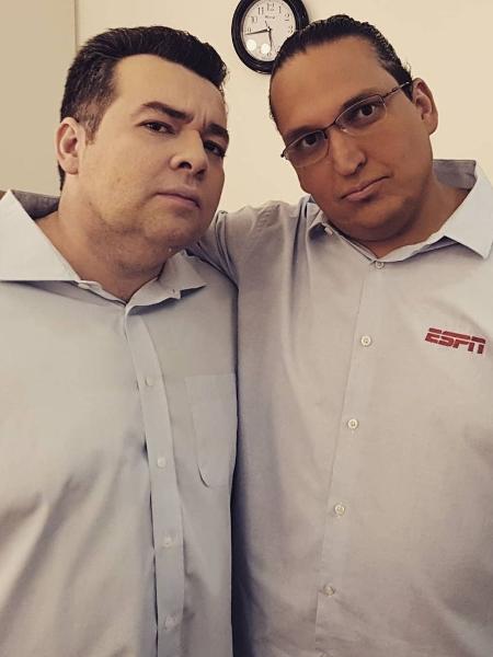 Rômulo e Bulgarelli, dupla da ESPN que abre a pré-temporada 2021-22 com Giovannoni hoje (7) - Reprodução/Instagram