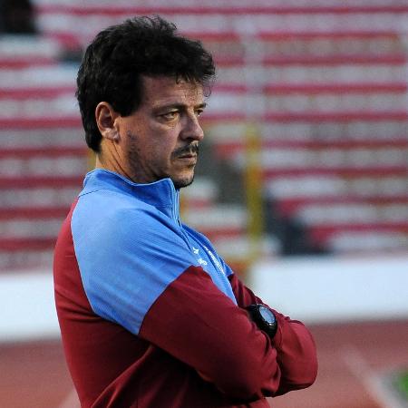 Fernando Diniz, técnico do Fluminense, durante o jogo contra o The Strongest, pela Libertadores - Jorge Bernal/AFP