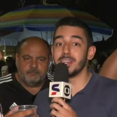 Guilherme Frossard precisou dispensar bebida ao vivo antes de Atlético-MG x Palmeiras