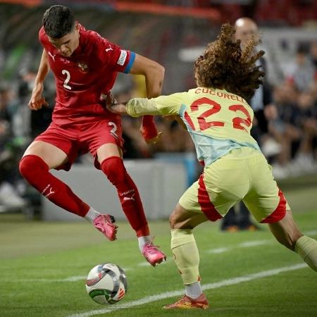 Sérvia e Espanha ficaram no 0 a 0 pela Liga das Nações - Andrei Isakovic/AFP