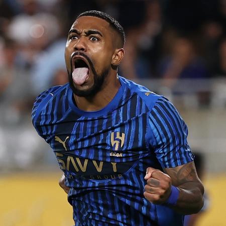 Malcom, do Al-Hilal, festeja gol sobre o Manchester City em jogo do Mundial - Justin Setterfield - FIFA/FIFA via Getty Images