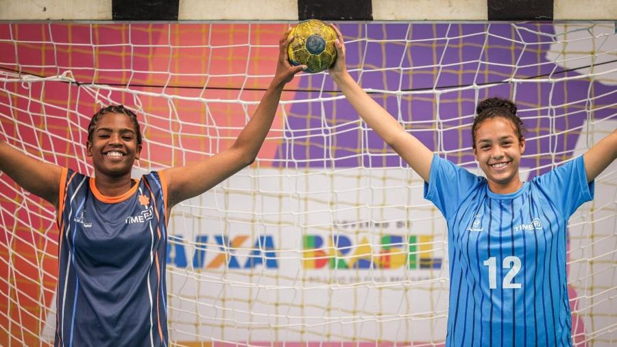 Maria Eduarda e Isabelle, goleiras do handebol do Rio de Janeiro nos Jogos da Juventude Maria Eduarda e Isabelle, goleiras do handebol do Rio de Janeiro nos Jogos da Juventude
