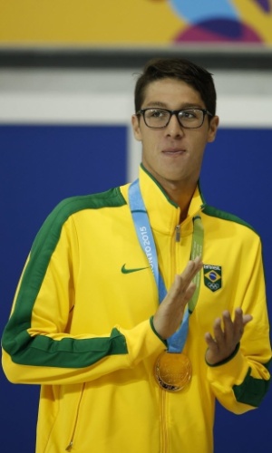 Brandonn Almeida foi ouro nos 400m medley