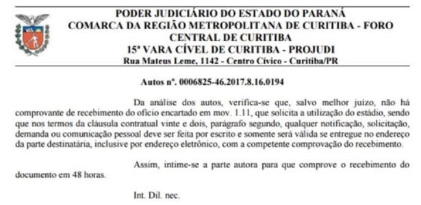 Despacho - Reprodução - Reprodução