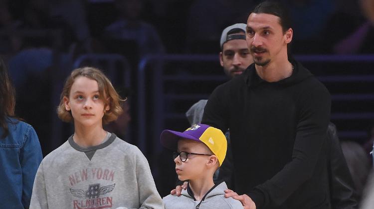 Zlatan Ibrahimovic e seus filhos Maximilian e Vincent - Jayne Kamin-Oncea/Getty Images - Jayne Kamin-Oncea/Getty Images