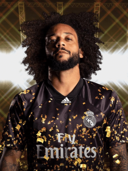 Marcelo aparece com novo uniforme do Real Madrid - Divulgação/Adidas