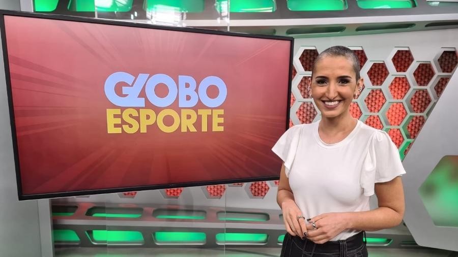 Alice Bastos Neves apresenta o Globo Esporte no Rio Grande do Sul sem peruca e fala sobre o câncer - Reprodução/Twitter