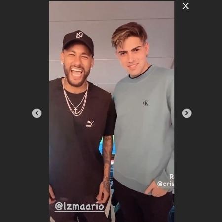Neymar compartilhou vídeo ao lado de Mario Jr., o "galã do Tik Tok" - Reprodução / Instagram
