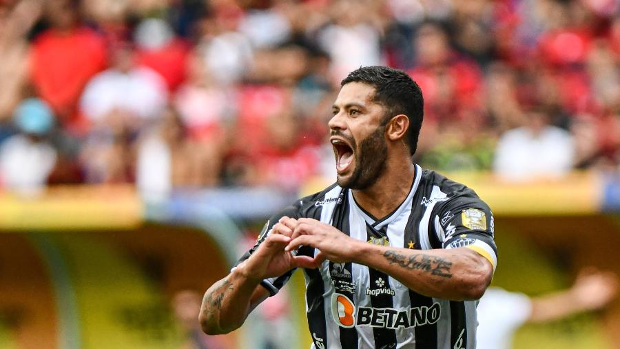 Hulk comemora gol do Atlético-MG sobre o Flamengo na Supercopa -  ALEXANDRE NETO/PHOTOPRESS/ESTADÃO CONTEÚDO