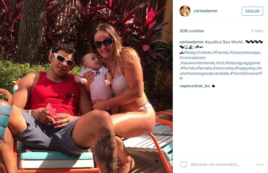 Luis Sapo e Carina Damm - Reprodução/Instagram