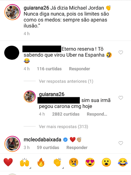 Guilherme Arana rebateu seguidor após provocação no Instagram - Reprodução/Instagram