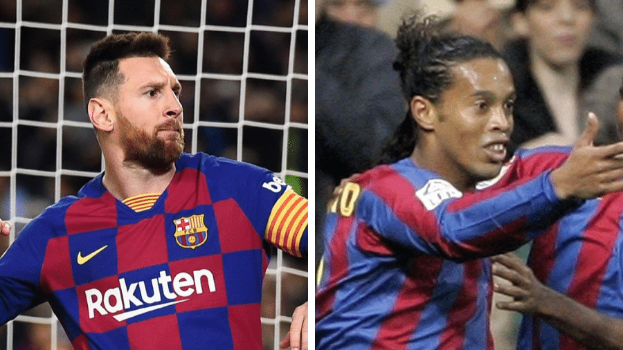 Messi e Ronaldinho: quem humilhou mais os adversários?  - Josep Lago/AFP e AP