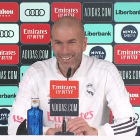 Zinedine Zidane, técnico do Real Madrid - Reprodução/Twitter/Real Madrid