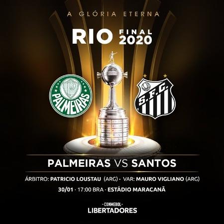 Palmeiras e Santos decidem a Libertadores 2020 - Reprodução