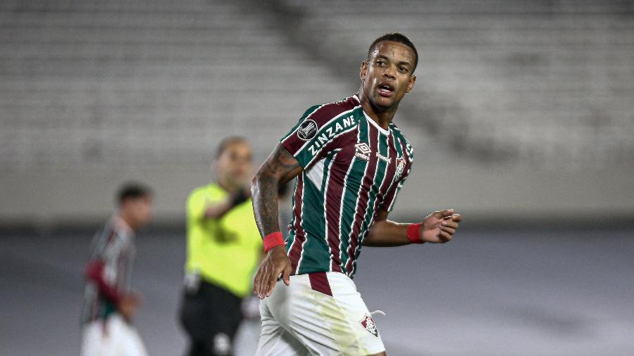 Caio Paulista abriu o placar na vitória do Fluminense sobre o River Plate pela Libertadores - Lucas Mercon/Fluminense FC