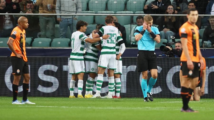 Celtic empatou por 1 a 1 contra o Shakhtar - KACPER PEMPEL/REUTERS