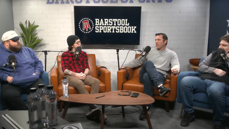 Sonnen no podcast "Spinnin Backfist", da "Barstool Sports"  - Reprodução/Spinnin Backfist