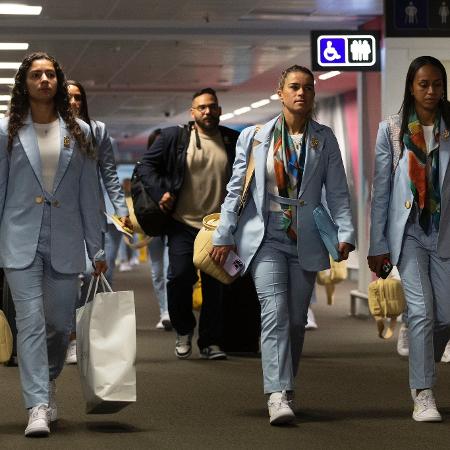 Seleção brasileira feminina chega à Austrália para a disputa da Copa do Mundo - Thaís Magalhães/CBF