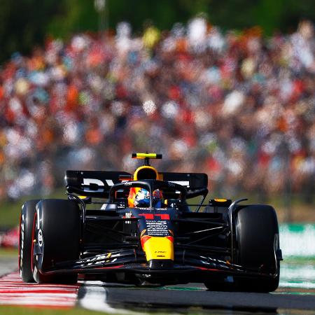 Sergio Pérez, da Red Bull, durante o GP da Hungria de Fórmula 1