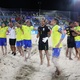 Brasil marca no fim, vence Belarus e é hepta na Copa de futebol de areia