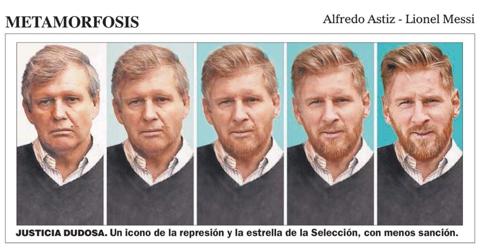 Lionel Messi foi comparado com o torturador Alfredo Astiz