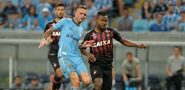 Luan e Nikão disputam a bola: 0 a 0 em Porto Alegre  - Ricardo Rimoli/AGIF