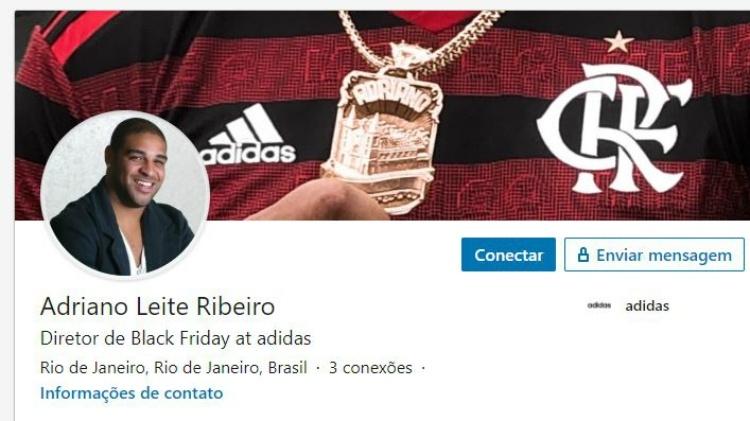 página de Adriano - Reprodução/LinkedIn - Reprodução/LinkedIn