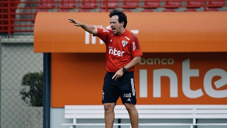 Fernando Diniz, técnico do São Paulo, terá elenco à disposição contra o Atlético-GO, pelo Brasileirão - Érico Leonan / saopaulofc.net